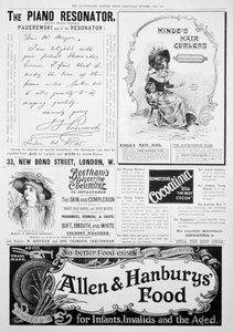 Illustrated London News gazetesinde bir reklam sayfası, Noel numarası, 1896 by Unbekannt