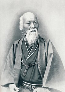 Tam elbise kostümlü yaşlı bir Japon doktor, 1902 by Unbekannt