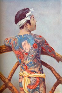 Özenle işlenmiş bir Japon adam, 1902 by Unbekannt