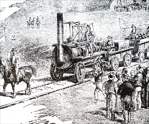 George Stephenson tarafından yaptığım bir motor Lokomotifi by Unbekannt