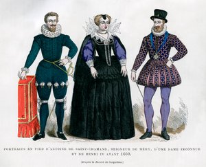 Antoine de Saint-Chamand, Mery Lordu, bilinmeyen leydi ve Fransa Kralı IV. Henry, 1600 1882-1884 by Unbekannt