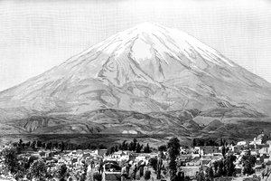 Arequipa ve Misti Dağı, Peru, 1895 by Unbekannt