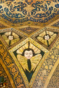 Ermeni Apostolik Kilisesi; tavan boyama; kanatlı yüz; melekler ve yüksek melekler; Vank Katedrali; Jolfa veya Yeni Julfa; İsfahan; İran; Asya by Unbekannt