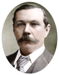 Arthur Conan Doyle, İskoç yazar, c1900 by Unbekannt