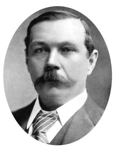 Arthur Conan Doyle, İskoç yazar, c1900 by Unbekannt