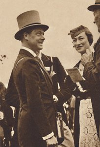 Ascot, Haziran 1935 - Kral Edward, ardından Galler Prensi, Bayan Simpson ile, 1937 by Unbekannt