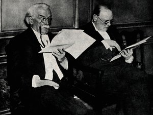 20 Kasım 1934, 1945 Connaught Rooms'ta bir Halk Yemeğinde. by Unbekannt