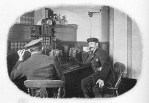 Telefonda, Londra İtfaiyesi, c1900 1901 by Unbekannt