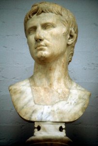 Augustus Caesar - Gaius Julius Caesar Octavianus 63 BC-14 AD, ilk Roma İmparatoru by Unbekannt