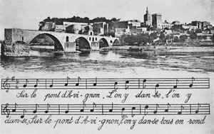 Avignon. - St-Benezet Köprüsü, c1925 by Unbekannt