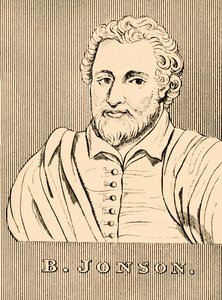 B. Jonson, c1572-1637, 1830. by Unbekannt