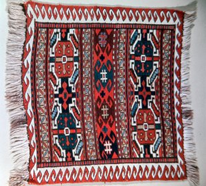 Sumak işlemeli çanta yüzü, Kafkasya by Unbekannt