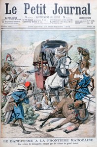 Fas sınırında bir posta arabasına saldıran haydutlar, 1904 by Unbekannt