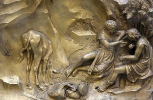 San Giovanni Vaftizhanesi. Cennet Kapısı. Cain ve Abel, Floransa, İtalya by Unbekannt
