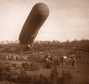 Baraj balonu, Somme, kuzey Fransa, c1914-c1918 by Unbekannt