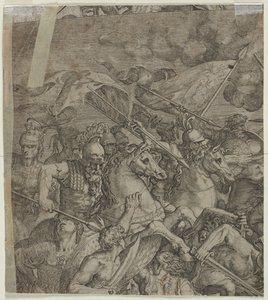 Milvian Köprüsü Savaşı fragmanı verso, 1500