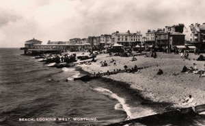 Sahil, batıya bakış, Worthing, Sussex, 1935 by Unbekannt