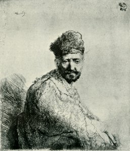 Kürklü oryantal bir şapka ve cüppe giyen sakallı adam: sanatçıların babası, 1631, 1906. by Unbekannt