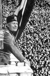 Benito Mussolini 1883-1945, İtalyan faşist diktatör by Unbekannt