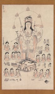 Benzaiten ve Onbeş Görevlisi, 13. yüzyıl. by Unbekannt