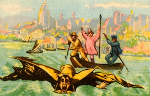 Berblingers, 1811, 1932 Tuna Nehri boyunca uçmaya çalışır. by Unbekannt