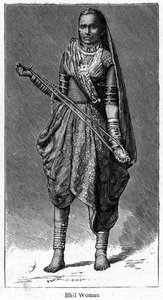 Bhil kadın, 1886 by Unbekannt