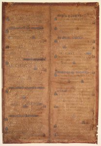 Bir Karolenj Kademeli rectodan Eksize edilen Bifolium, c. 830-860. by Unbekannt