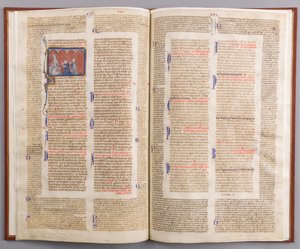 Gratianus Decretals ile Bifolium, Fransızca, ca. 1290. by Unbekannt