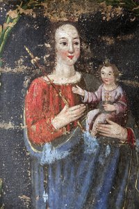 Bionnassay barok şapeli. Meryem Ana ve İsa. Fransa by Unbekannt