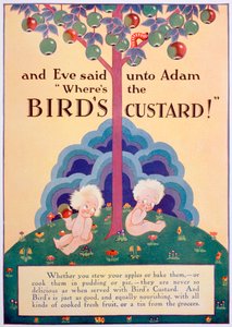 Kuşlar Muhallebi reklamı, 1928 by Unbekannt