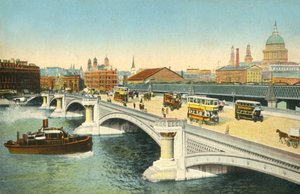 Blackfriars Köprüsü, Londra, c1910. by Unbekannt