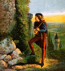 Blondel Richards Hapishanesinde, 12. yüzyıl, c1850 by Unbekannt