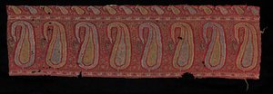 Bir Şal Bordür, 1800