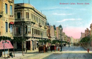 Boulevard Callao, Buenos Aires, Arjantin, 19. yüzyılın sonu veya 20. yüzyılın başı by Unbekannt