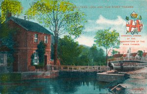 Boulters Lock ve Thames Nehri, c1910 by Unbekannt