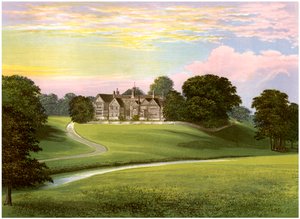 Bramall Hall, Cheshire, Davenport ailesinin evi, c1880 by Unbekannt