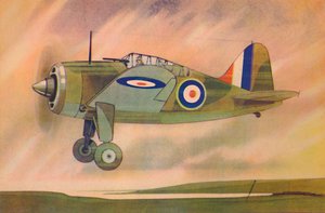 Brewster Buffalo Fighter Tek Kanatlı Uçak, c1944. by Unbekannt