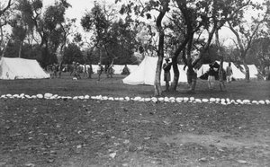 İngiliz ordusunun Yamuna nehri kıyısındaki kampı, Hindistan, 1917 by Unbekannt