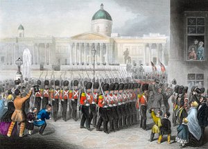 Kırım Savaşı için ayrılan İngiliz askerleri Rus-Türk Savaşı 1853-1856, c1860 by Unbekannt