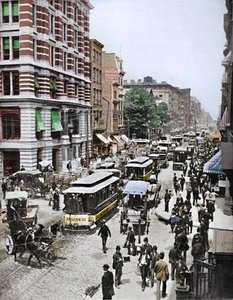 Broadway, New York, 19. yüzyıl by Unbekannt