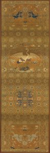 Brokar, ipek. Dikdörtgen panel, sandalye örtüsü, Qing hanedanı, 18. yüzyıl. by Unbekannt