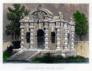 Buckingham Su Kapısı, Strand, Londra, c1850 by Unbekannt