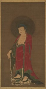 Buda Amitabha, 13. yüzyılın sonlarında Saf Topraklarından İniyor. by Unbekannt