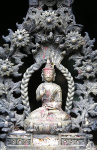 Altın tapınakta Buda, Patan, Nepal by Unbekannt