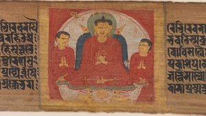 Dharmacakra Mudra'da Ellerini Kaldırmış Buda..., yakl. 1090. by Unbekannt