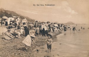 Deniz kenarında, Folkestone, 19. yüzyıl sonu - 20. yüzyıl başı by Unbekannt