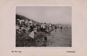 Deniz kenarında, Folkestone, 19. yüzyıl sonu - 20. yüzyıl başı by Unbekannt