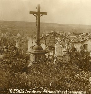 Kuzey Fransa, Esnes mezarlığında Calvary, c1914-c1918 by Unbekannt