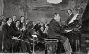 Camille Saint-Saens, Fransız besteci, müzisyen ve orkestra şefi, 1910 by Unbekannt
