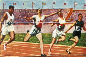 Kanadalı sprinter Percy Williams, 1928. by Unbekannt